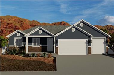 3–6-Bedroom, 1699–3343 Sq Ft Ranch House - Plan #187-1173 - Front Exterior