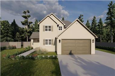3-Bedroom, 2331 Sq Ft California Style Home Plan - 187-1195 - Main Exterior