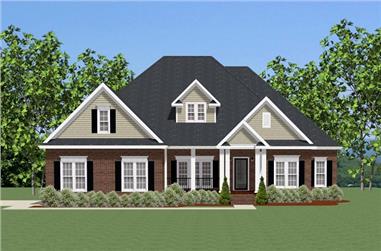 3-Bedroom, 2594 Sq Ft Ranch Home Plan - 189-1079 - Main Exterior