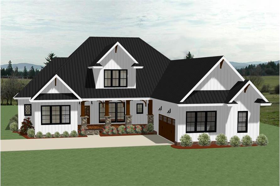 189-1104: Home Plan Front Elevation