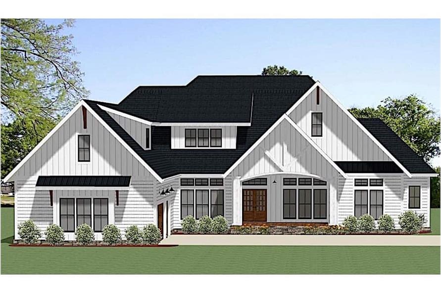 Front View of this 4-Bedroom, 2847 Sq Ft Plan - 189-1129