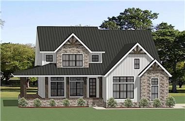 4-Bedroom, 3146 Sq Ft Farmhouse House - Plan #189-1130 - Front Exterior
