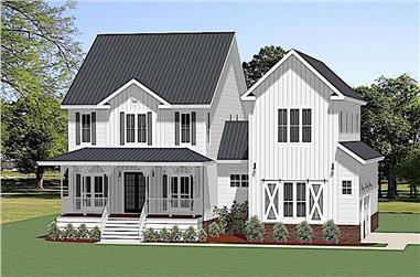 3-Bedroom, 2915 Sq Ft Farmhouse House - Plan #189-1131 - Front Exterior