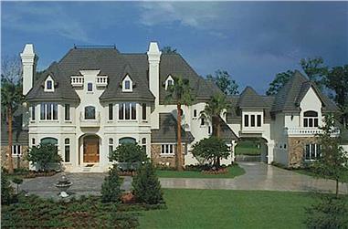 5-Bedroom, 6462 Sq Ft Chateau Home - Plan #190-1014 - Main Exterior