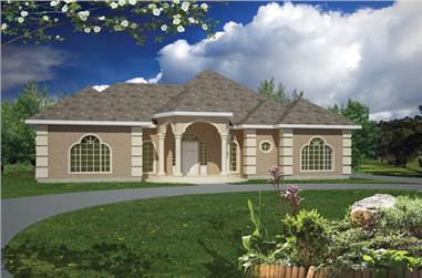3-Bedroom, 1733 Sq Ft Ranch House Plan - 191-1006 - Front Exterior