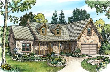 3-Bedroom, 1840 Sq Ft Country Home Plan - 192-1002 - Main Exterior