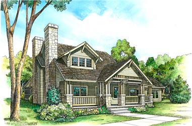 3-Bedroom, 2526 Sq Ft Bungalow House Plan - 192-1008 - Front Exterior