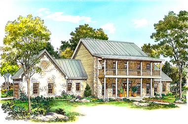 4-Bedroom, 2965 Sq Ft Southern House Plan - 192-1013 - Front Exterior