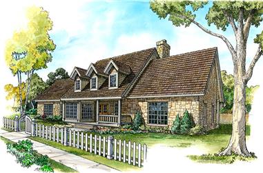 3-Bedroom, 2526 Sq Ft Country Home Plan - 192-1017 - Main Exterior
