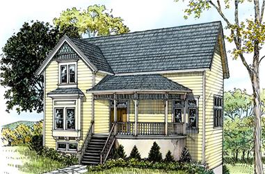 3-Bedroom, 2713 Sq Ft Country House Plan - 192-1024 - Front Exterior