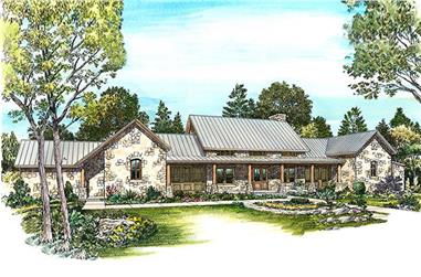 3-Bedroom, 2693 Sq Ft Contemporary Home Plan - 192-1027 - Main Exterior