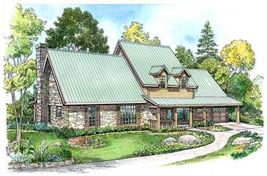 3-Bedroom, 2526 Sq Ft Country House Plan - 192-1037 - Front Exterior