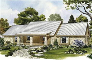 2-Bedroom, 1566 Sq Ft Ranch House - Plan #192-1069 - Front Exterior
