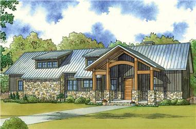3-Bedroom, 1981 Sq Ft Contemporary House - Plan #193-1055 - Front Exterior