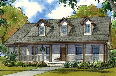 3-Bedroom, 2871 Sq Ft Country House - Plan #193-1056 - Front Exterior