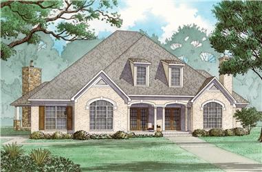 5-Bedroom, 3526 Sq Ft French Home - Plan #193-1068 - Main Exterior