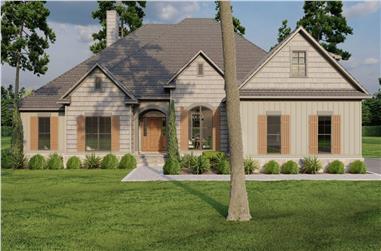 4-Bedroom, 2646 Sq Ft Bungalow House - Plan 193-1071 - Front Exterior