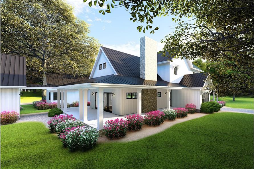 Home Plan 3D Image of this 4-Bedroom,3342 Sq Ft Plan -3342