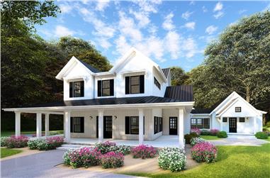 4-Bedroom, 3342 Sq Ft Contemporary Home Plan - 193-1072 - Main Exterior