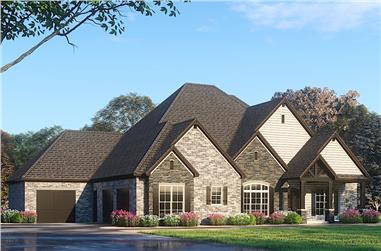 4-Bedroom, 4761 Sq Ft Rustic House - Plan #193-1087 - Front Exterior