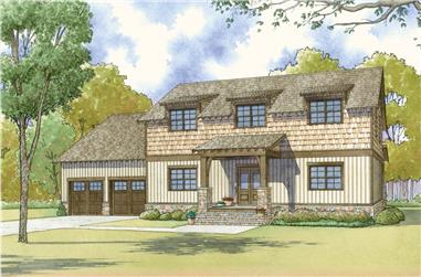 3-Bedroom, 2245 Sq Ft Arts and Crafts House - Plan #193-1118 - Front Exterior