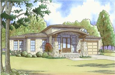 4-Bedroom, 2506 Sq Ft Contemporary House - Plan #193-1119 - Front Exterior