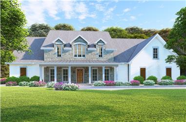 6-Bedroom, 3421 Sq Ft Country Home - Plan #193-1127 - Main Exterior