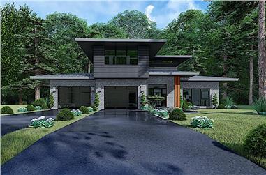 3-Bedroom, 2092 Sq Ft Contemporary Home - Plan #193-1146 - Main Exterior