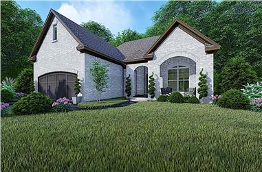 3-Bedroom, 1493 Sq Ft French House - Plan #193-1154 - Front Exterior