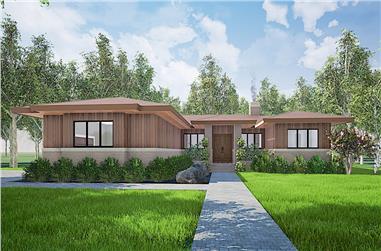 3-Bedroom, 2344 Sq Ft Contemporary Home - Plan #193-1159 - Main Exterior