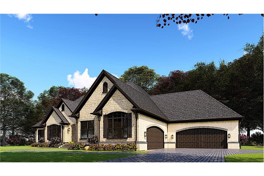 193-1160: Home Plan Rendering-Right View