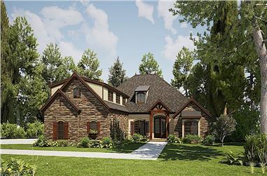 3-Bedroom, 3054 Sq Ft French House - Plan #193-1167 - Front Exterior