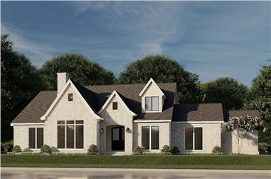 3-Bedroom, 3601 Sq Ft French Home - Plan #193-1188 - Main Exterior