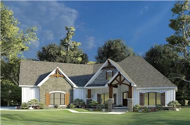 3-Bedroom, 2085 Sq Ft French Home - Plan -#193-1202 - Main Exterior