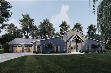 5-Bedroom, 3246 Sq Ft Barn Style House - Plan #193-1217 - Front Exterior