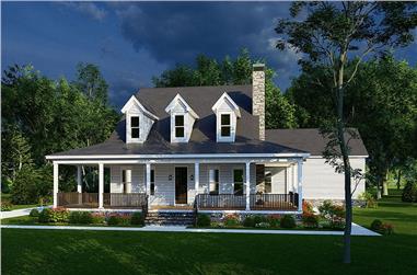 4-Bedroom, 2663 Sq Ft Ranch House Plan - 193-1233 - Front Exterior