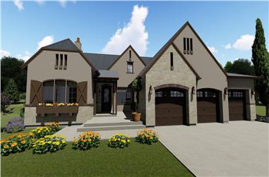 3-Bedroom, 2514 Sq Ft Contemporary House - Plan #194-1003 - Front Exterior