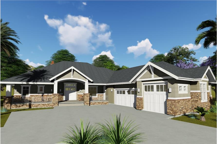 Home Plan 3D Image of this 2-Bedroom,2605 Sq Ft Plan -2605