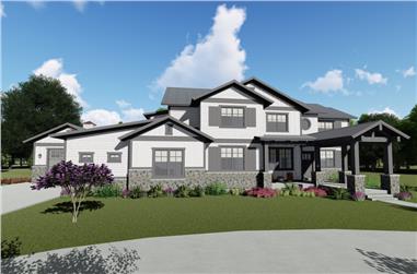 5-Bedroom, 5172 Sq Ft Farmhouse House - Plan #194-1030 - Front Exterior