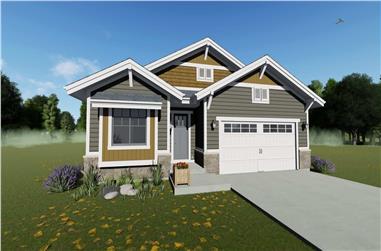 2-Bedroom, 1378 Sq Ft Cottage Home - Plan #194-1031 - Main Exterior