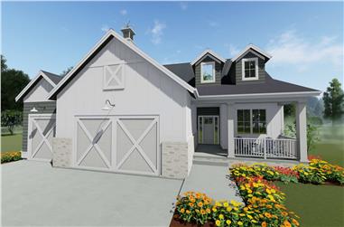 2-Bedroom, 1755 Sq Ft Ranch House - Plan #194-1040 - Front Exterior