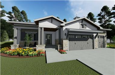 3–6-Bedroom, 2370 Sq Ft Ranch House - Plan #194-1050 - Front Exterior