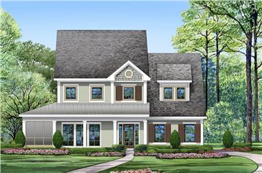 3-Bedroom, 2762 Sq Ft Traditional House Plan - 195-1200 - Front Exterior