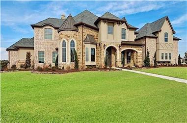 4-Bedroom, 4691 Sq Ft Luxury House - Plan #195-1232 - Front Exterior