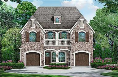 3-Bedroom, 3827 Sq Ft Colonial Home - Plan #195-1241 - Main Exterior