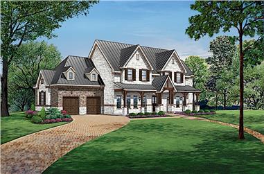 4-Bedroom, 4871 Sq Ft Colonial Home - Plan #195-1242 - Main Exterior