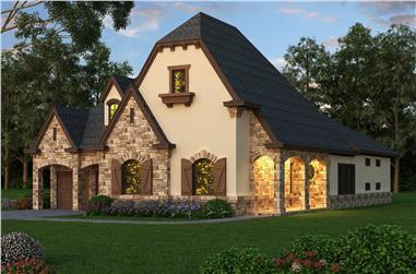 3-Bedroom, 3090 Sq Ft French House - Plan #195-1274 - Front Exterior