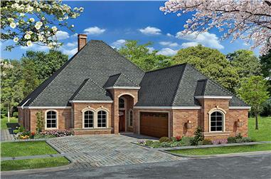 3-Bedroom, 2953 Sq Ft French House - Plan #195-1276 - Front Exterior
