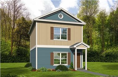 2-Bedroom, 1140 Sq Ft Traditional Home - Plan #196-1067 - Main Exterior