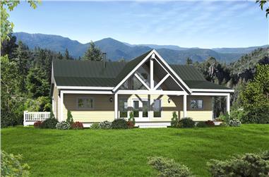 2-Bedroom, 2000 Sq Ft Traditional House Plan - 196-1083 - Front Exterior